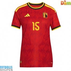 Billiga Belgien Thomas Meunier #15 Hemmatröja Dam VM 2026 Kortärmad
